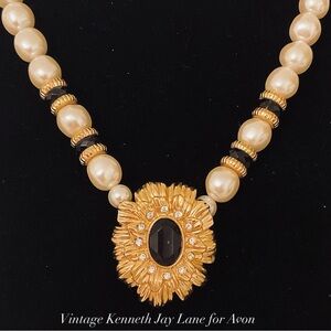 #125 Vintage Kenneth Jay Lane for Avon Pearl Necklace